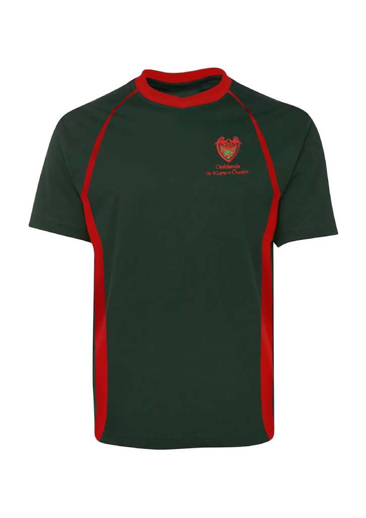 Oaklands Te Kura o Owaka Senior Tee Bottle/Red Kids